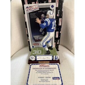Johnny Unitas Signed Sports Impressions Autographed Figurine 635/975 Auto Figure